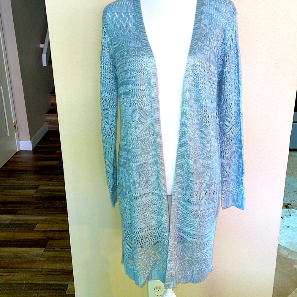 Stitch Fix “Love Ellie” NWT crochet long cardigan